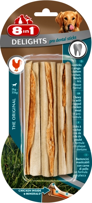 8in1 Delights Pro Dental Chewy Sticks