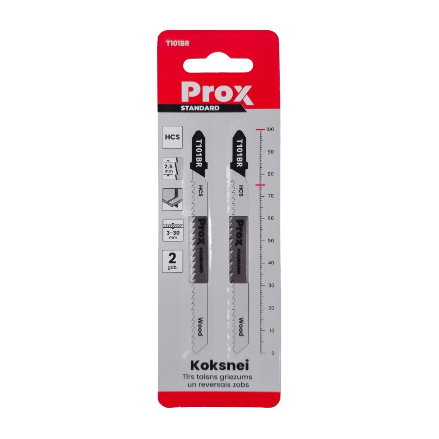 Figūrzāģa asmeņi Prox koksnei T101BR 2gab