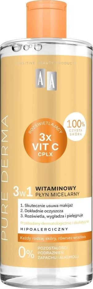 AA Pure Derma Witaminowy płyn micelarny
