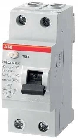 ABB Wyłącznik różnicowy 2P 63A 30mA