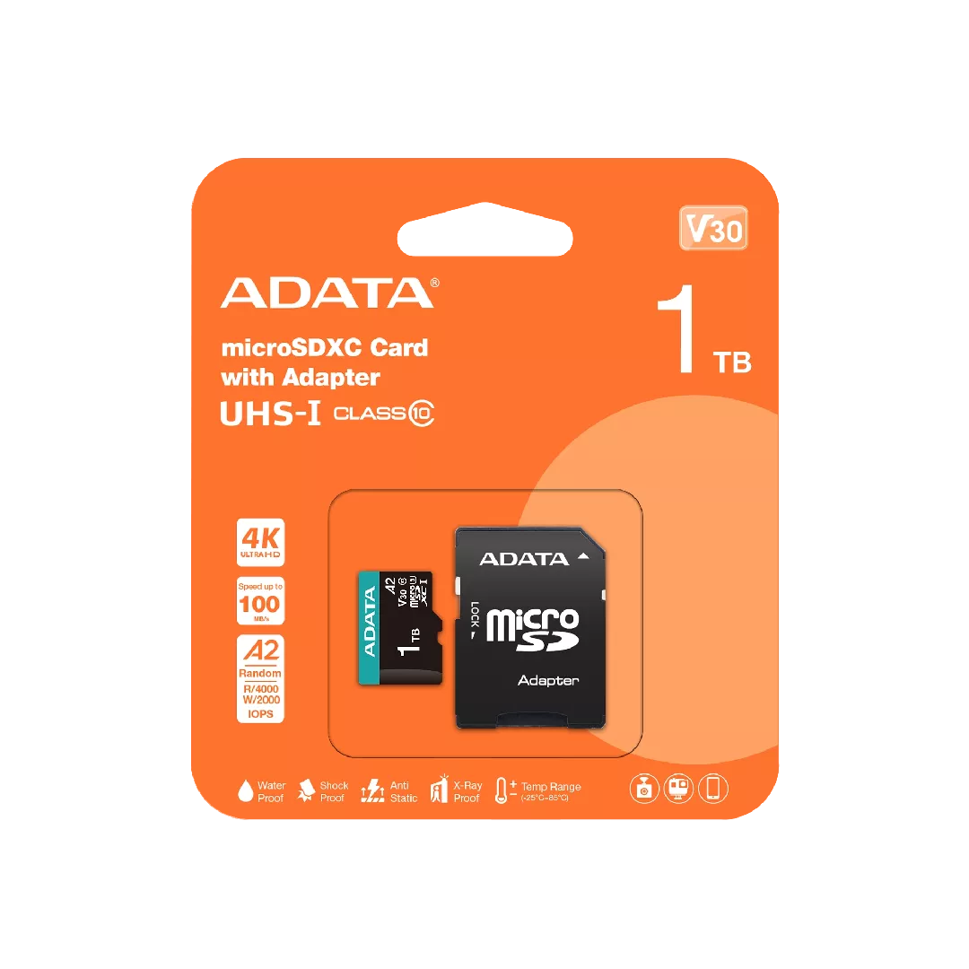 ADATA AUSDX1TUI3V30SA2-RA1 memory card 1 TB