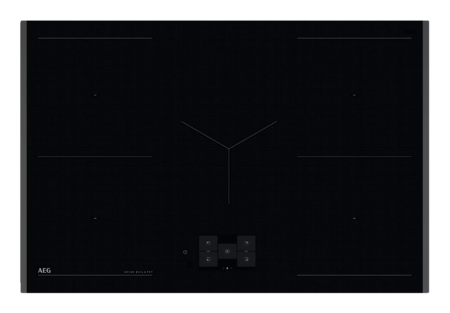 AEG TI84IB10FB Black Built-in 80 cm