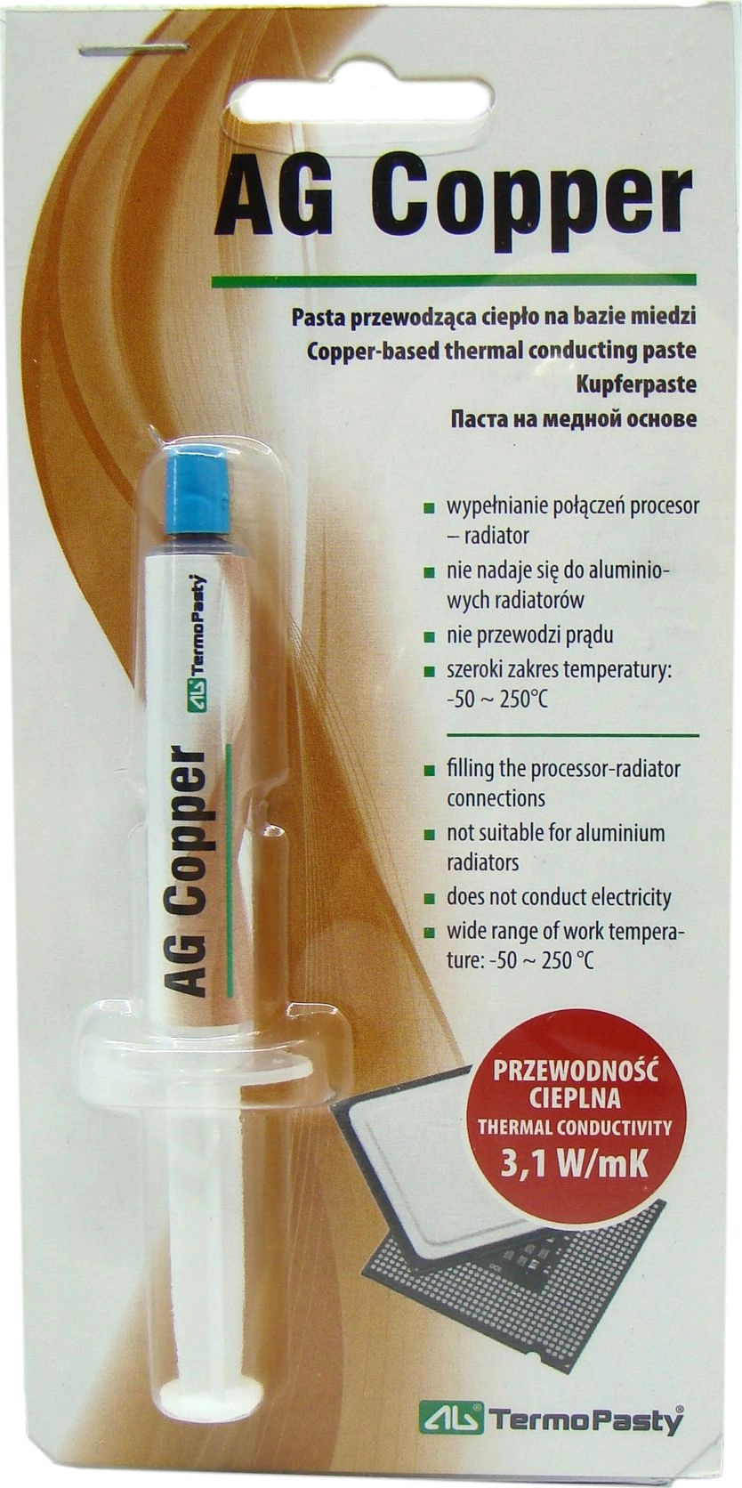 Heat-conducting paste AG ThermoPasty AG Copper