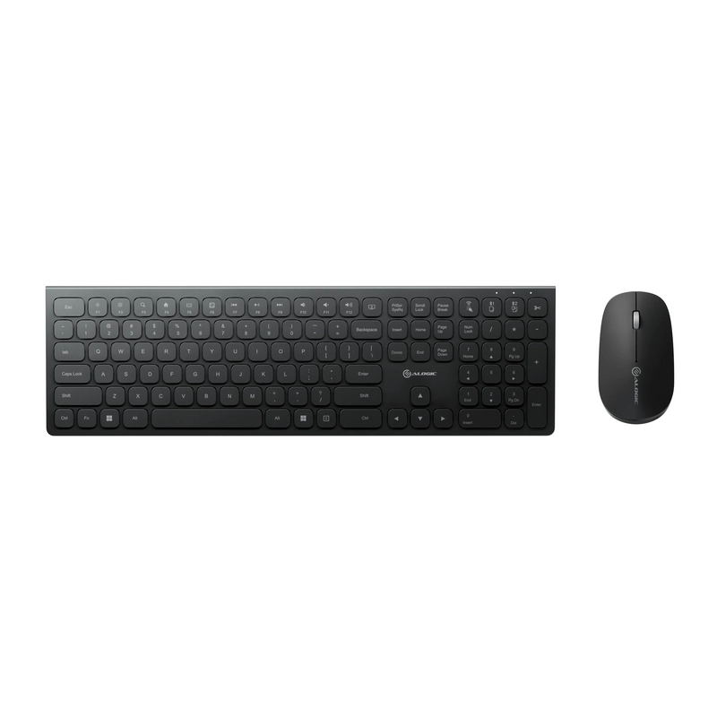 ALOGIC ASKBT3WC tastatūra Pele iekļauta Mājas/Biroja RF bezvadu sakari + Bluetooth Melns
