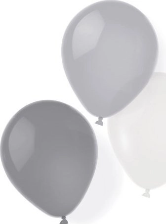 AMSCAN 8 Silver Dream latex balloons