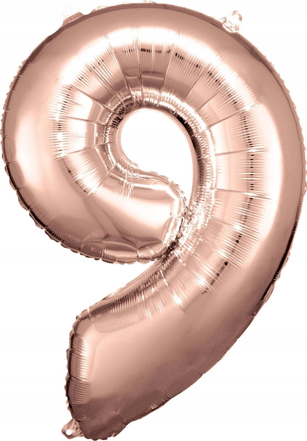 Foil balloon large number 9 rose