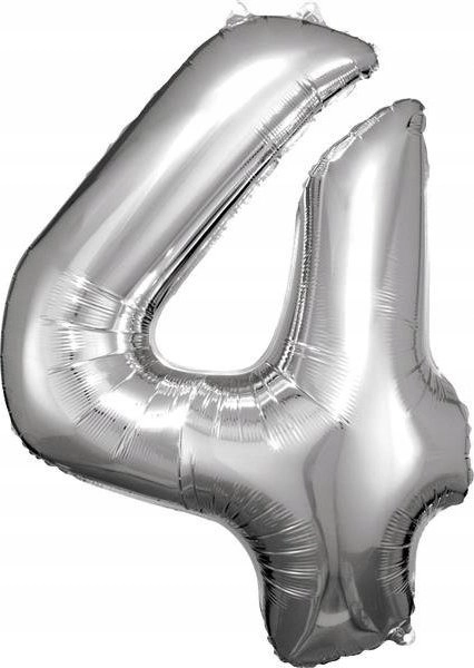 AMSCAN Balon foliowy Duża cyfra 4