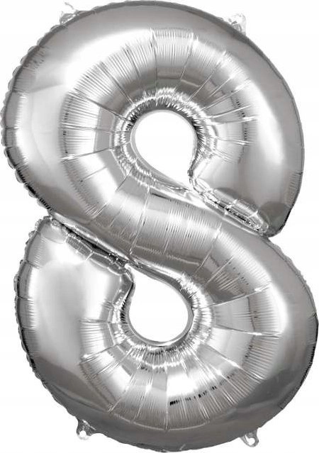 AMSCAN Balon foliowy Duża cyfra 8