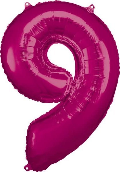 AMSCAN Balon foliowy duża cyfra 9