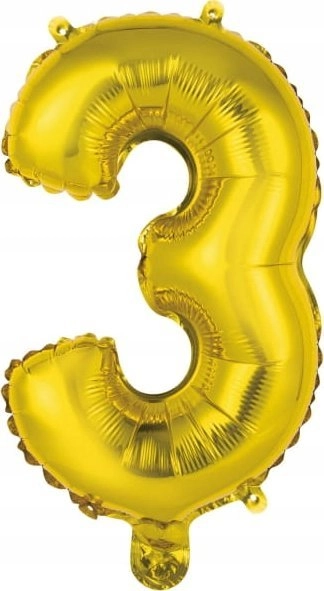 AMSCAN Balon foliowy mini cyfra 3