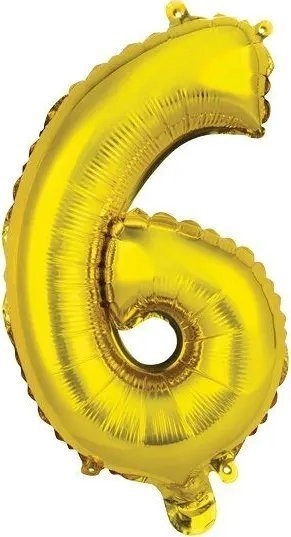 AMSCAN Balon foliowy mini cyfra 6