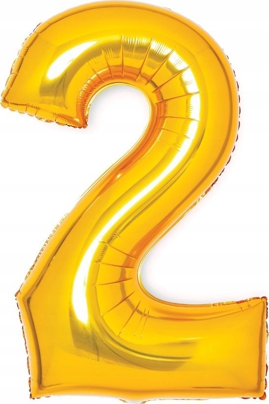 AMSCAN Foil balloon number 2 gold