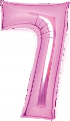 AMSCAN Balon foliowy Cyfra 7 różowa