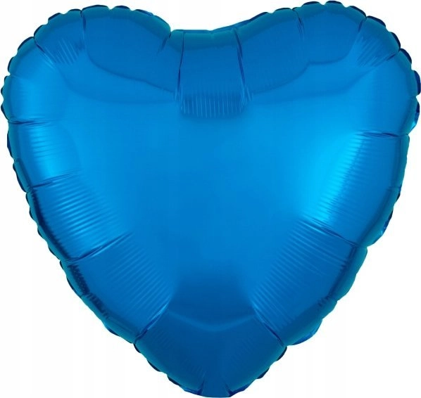 AMSCAN Metallic blue heart foil balloon
