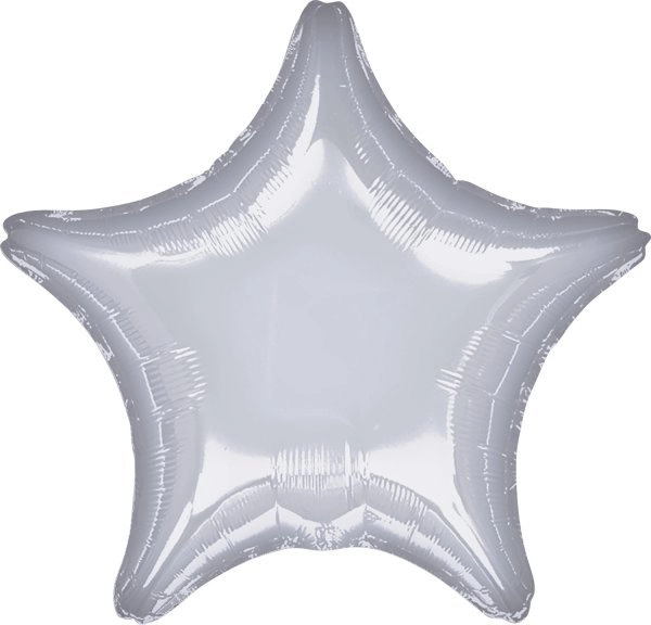 AMSCAN Balon foliowy metalik srebrny gwiazda