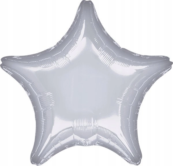 AMSCAN Metallic silver star foil balloon