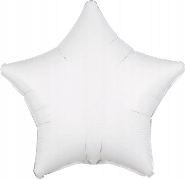 AMSCAN Metallic white star foil balloon