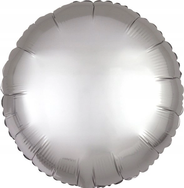 AMSCAN Foil balloon Luster silver round