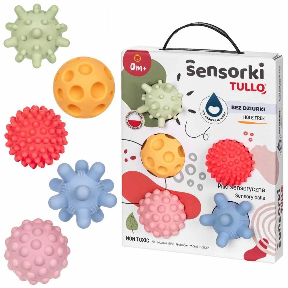 Sensory balls without holes TULLO pastel