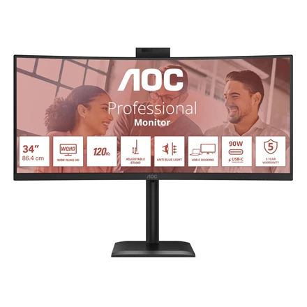 AOC CU34E4CW -120Hz UWQHD VA 34"