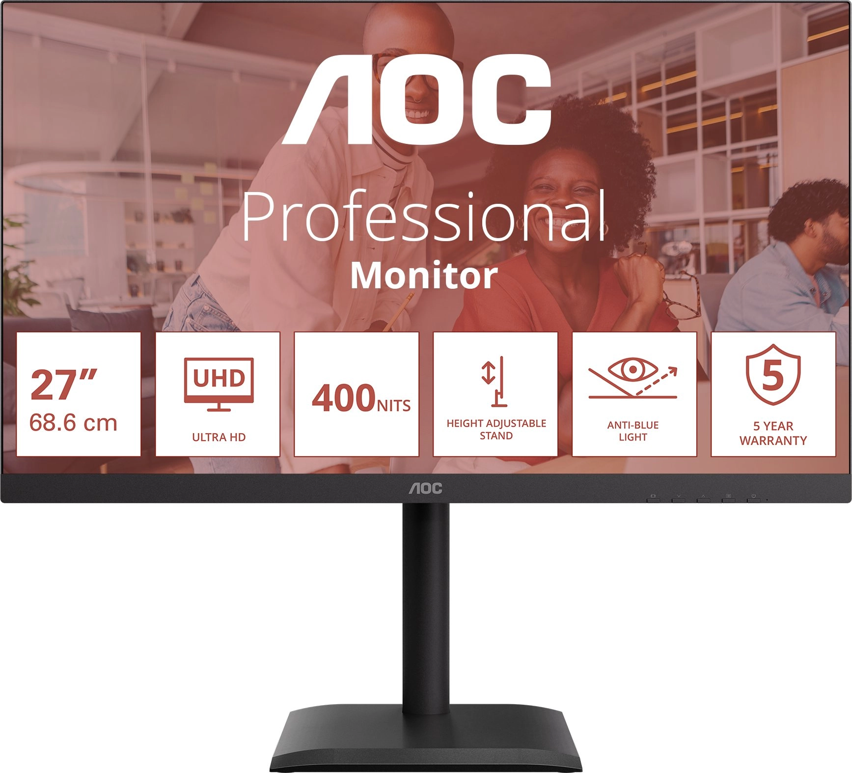 AOC U27E4CV - 60Hz 4K IPS