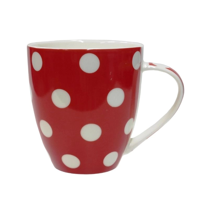 Mug "Dots" 513 ml red