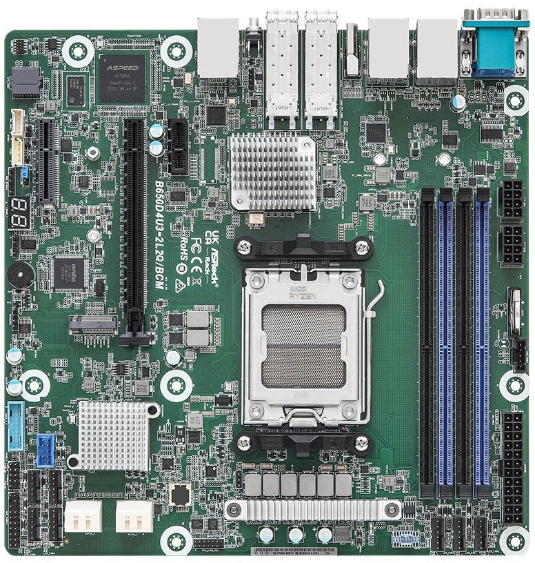ASRock Mainboard B650D4U3-2L2Q/BCM micro-ATX Sockel AM5