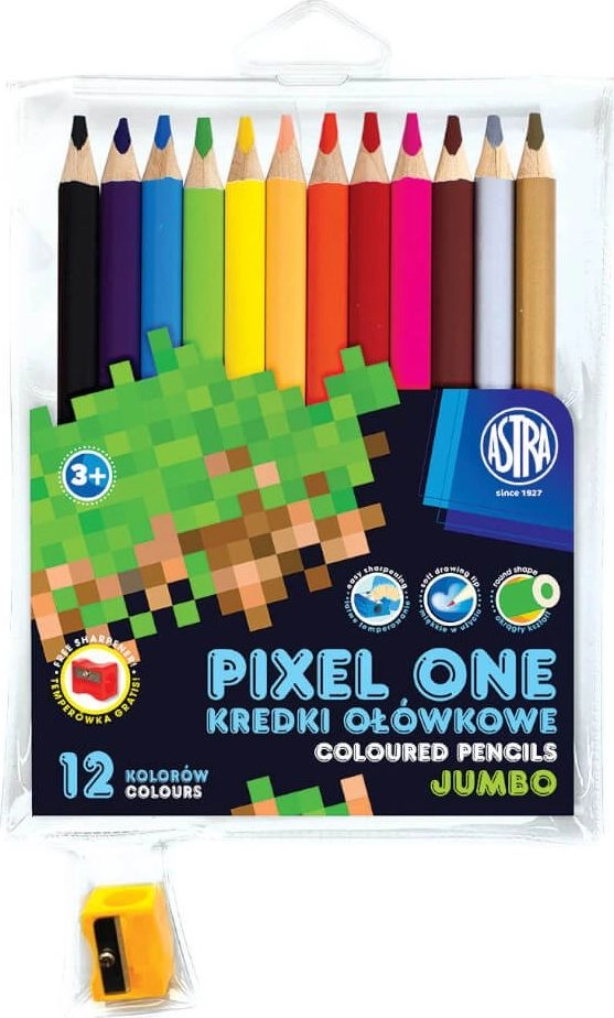Jumbo round pencil crayons Pixel One