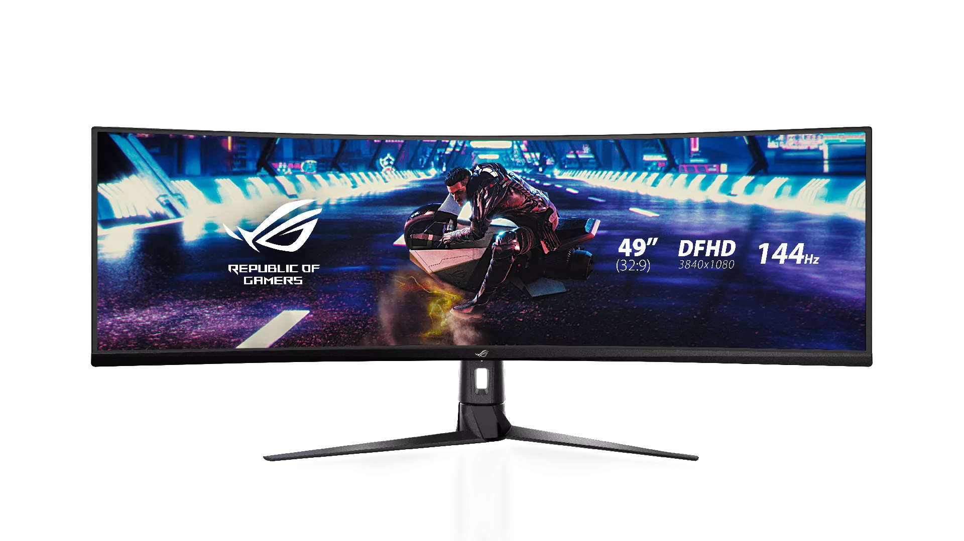 ASUS ROG Strix XG49VQ monitori 124,5 cm (49") 3840 x 1080 pikseļi UltraWide Full HD LED Melns