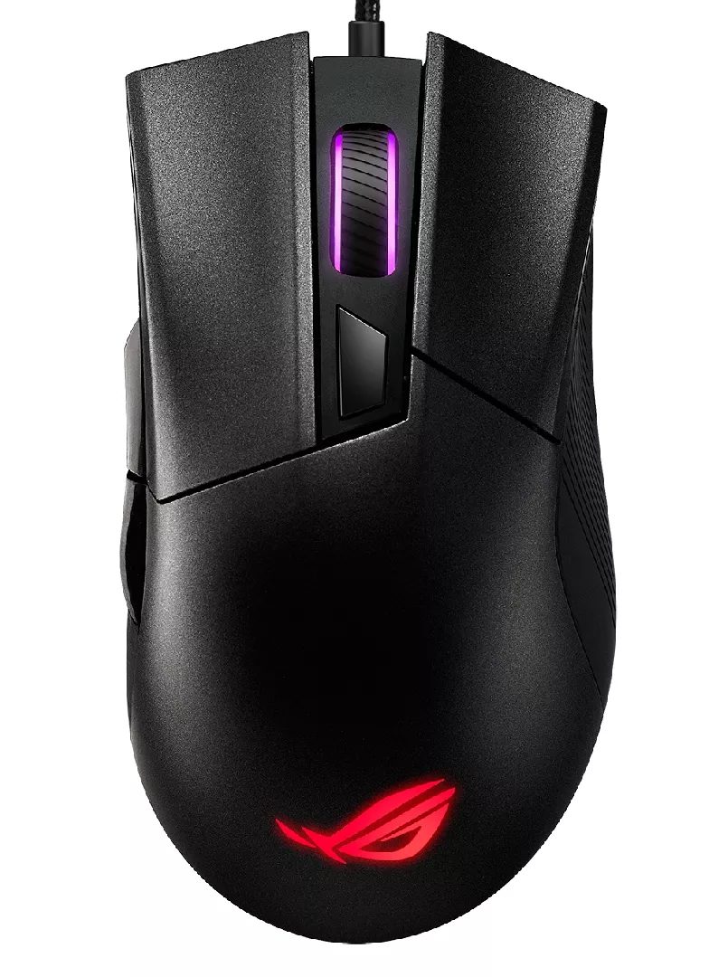 ASUS ROG Gladius II Core spēļu pele Labās puses USB A tipa optiskā 6200 DPI