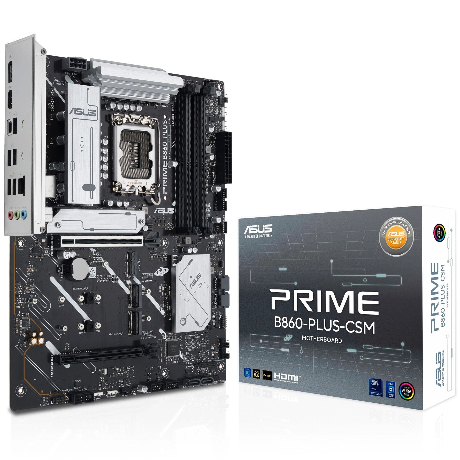 Pagrindinė plokštė ASUS PRIME B860-PLUS-CSM Intel