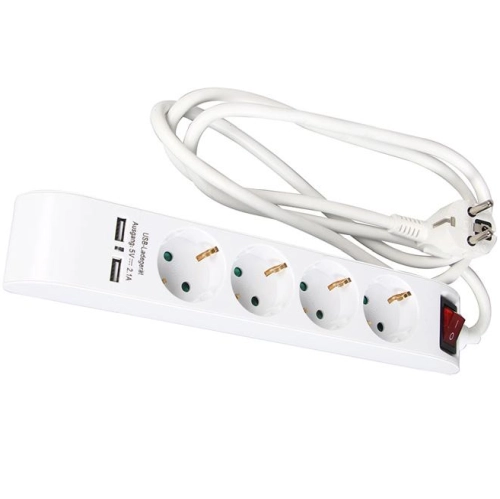 Pagarinātājs 4-vietīgs 1.4m a/z/s/USB 2