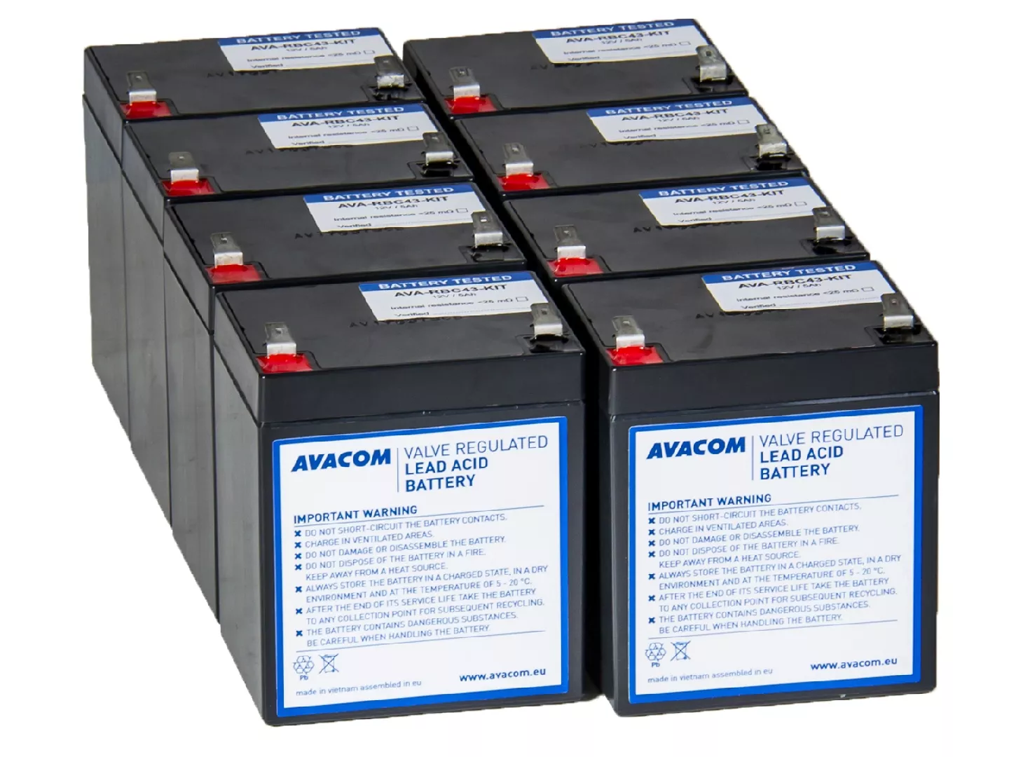 AVACOM AVA-RBC43-KIT UPS battery Sealed Lead