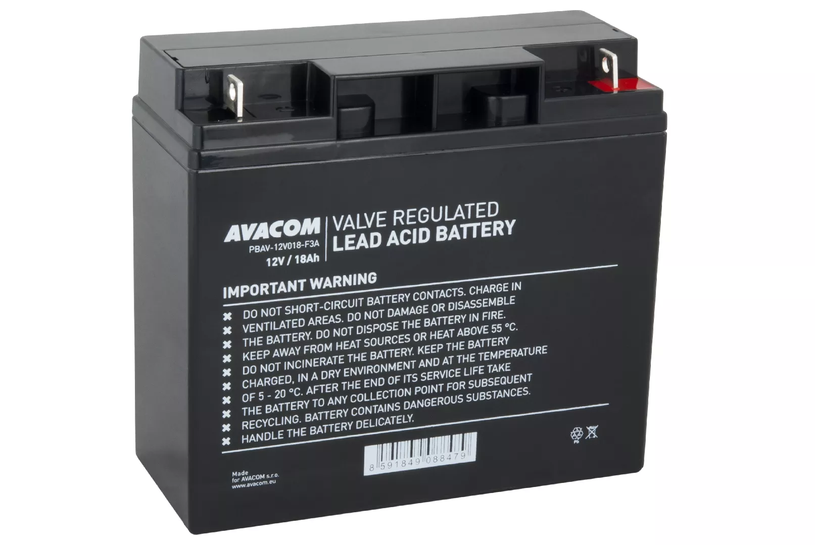 AVACOM PBAV-12V018-F3A UPS battery Sealed Lead