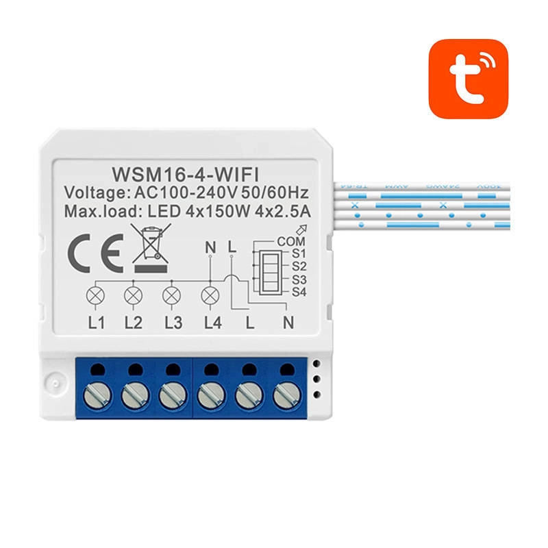 Smart Switch Module WiFi Avatto WSM16-W4