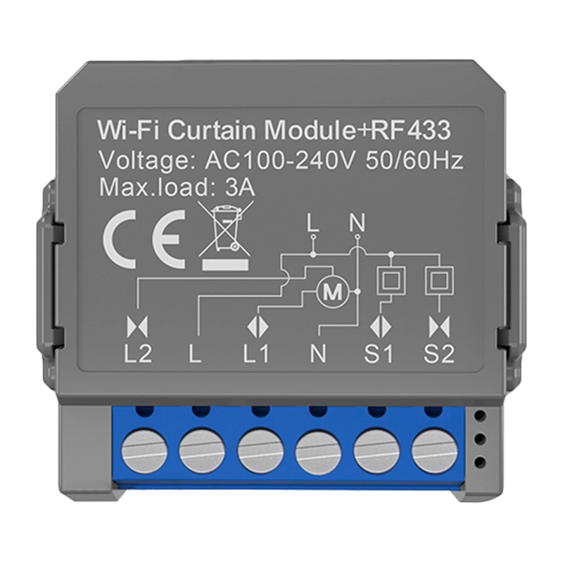 Intelligent WIFI+RF curtain module Avatto CMS16-RF-1