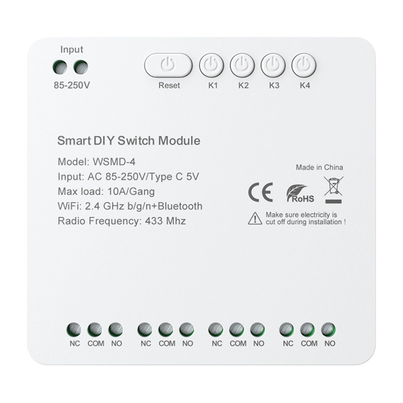 DIY Avatto WSMD-4 250V smart switch