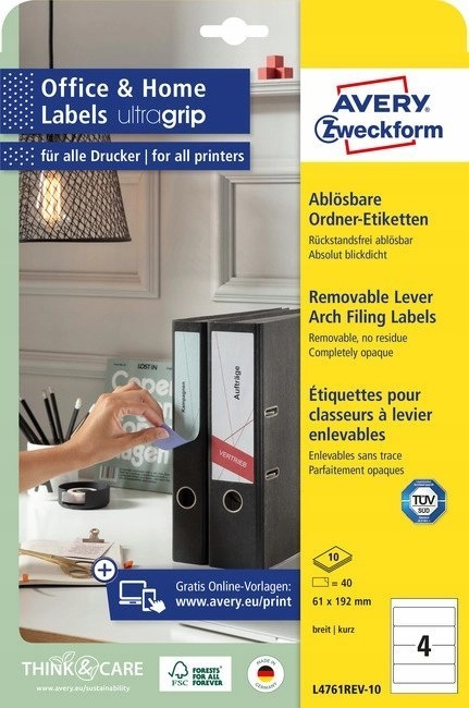 Avery-Zweckform L4761REV-10 61 x 192 mm