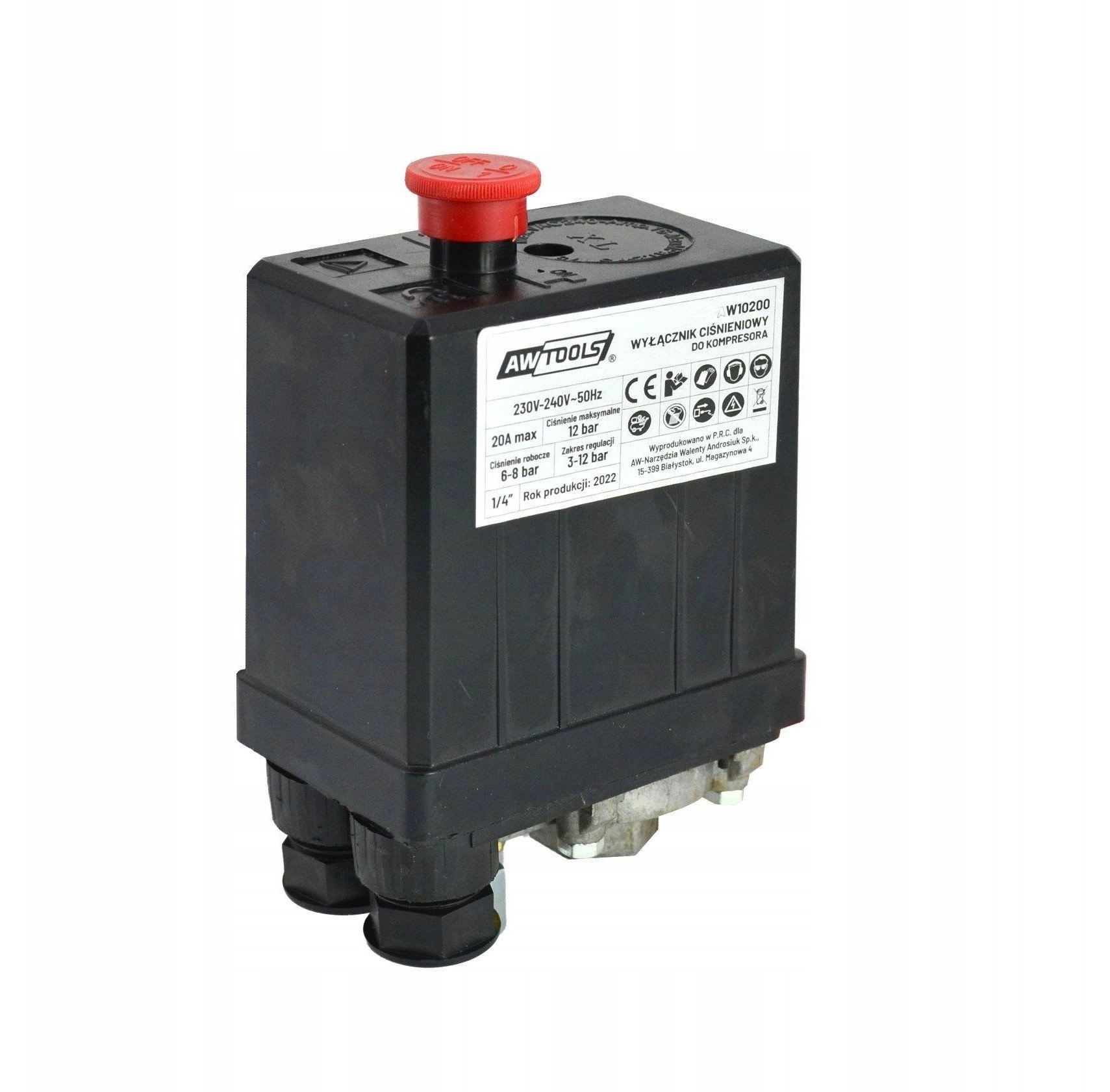 AWTOOLS COMPRESSOR PRESSURE SWITCH PRESSURE 230V