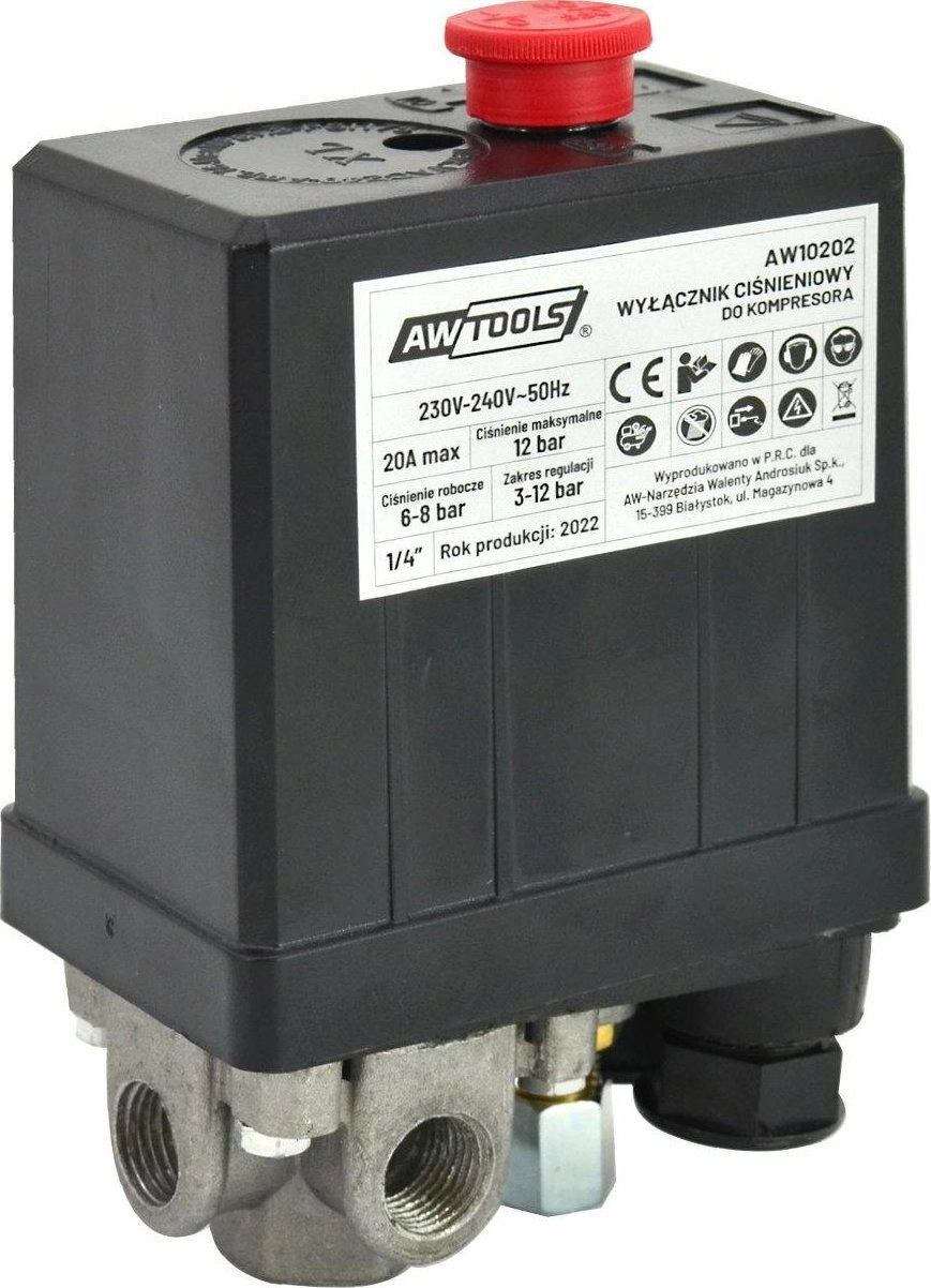 AWTools AWTOOLS WYŁĄCZNIK CIŚNIENIOWY KOMPRESORA 230V