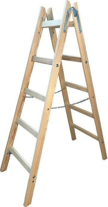 AWTOOLS DRABINA DREWNIANA 2x 5 STOPNI