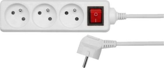 AWTools power strip 3 sockets 1