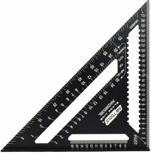 AWTOOLS ALUMINUM CARPENT`S ANGLE 12" BLACK