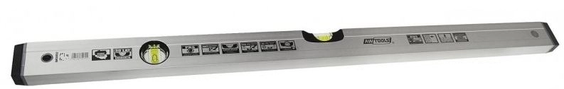AWTools Anodized level 150cm silver 30035