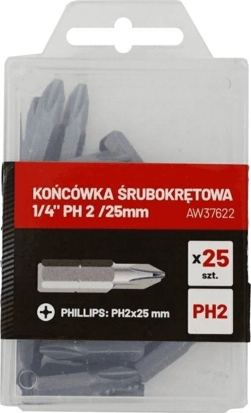 AWTools screwdriver tip 1/4" PH 2
