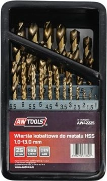 AWTools HSS cylindrical metal drill bit