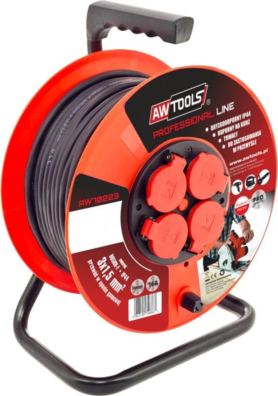 AWTools Professional reel extension cable 3