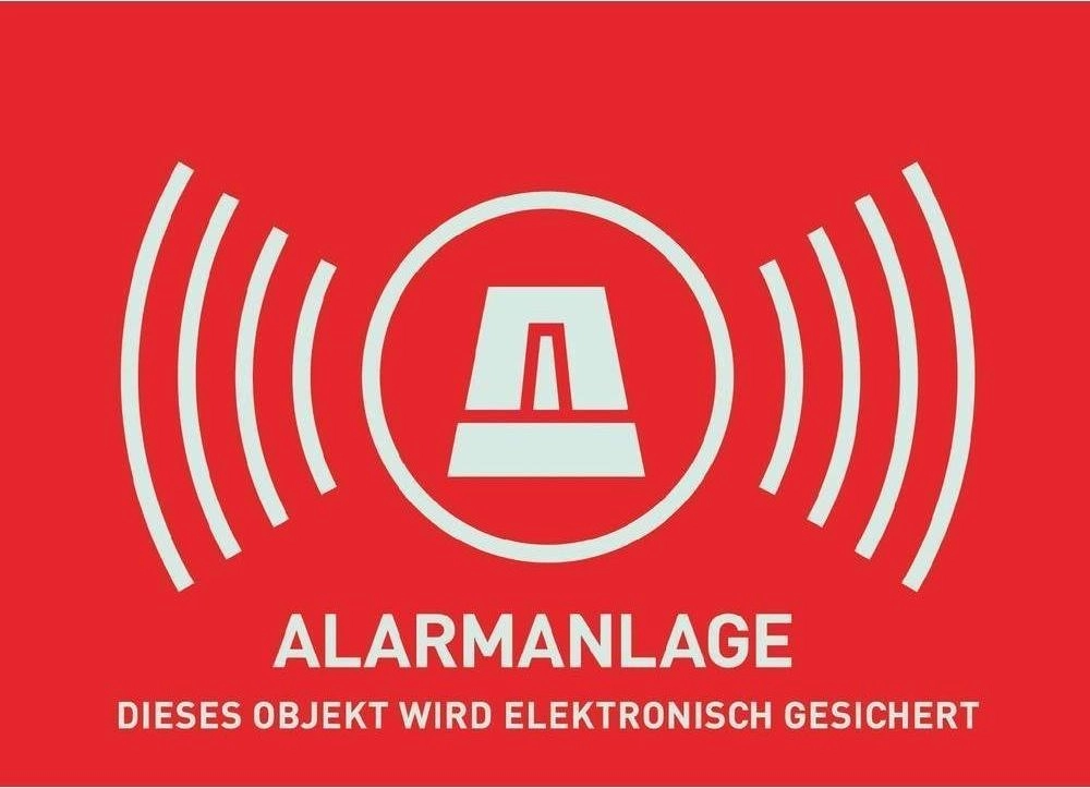 ABUS Warnaufkleber Alarm -D- AU1322 148x105mm