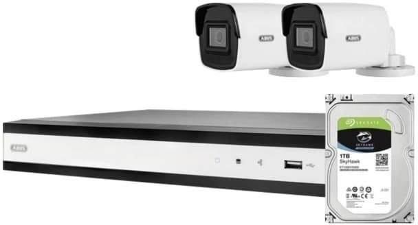 ABUS PoE-Video-Set: 2 Mini-Tube-Kameras + NVR
