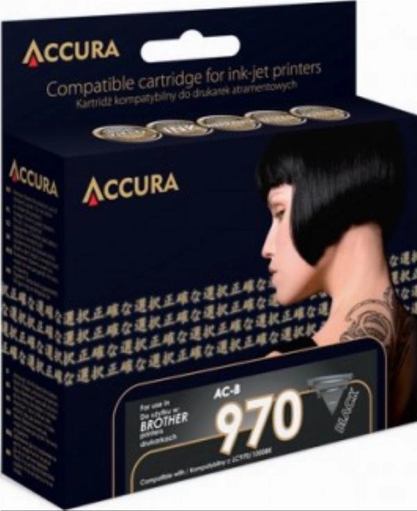 Accura ink Brother (LC970/1000BK) zamiennik XL